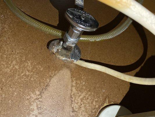 water damage and corrosion