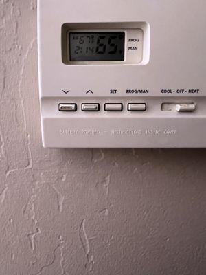 It has only been ten minutes and it raised the temperature to 65. Thanks Austin heating. Great job.