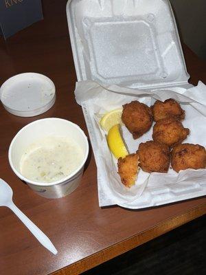 Chowder With 3 Clam Cakes