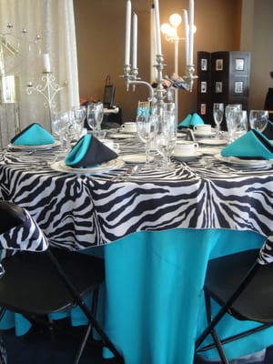 Zebra Tablescape