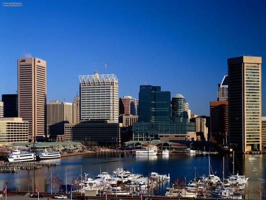 Beautiful downtown Baltimore City