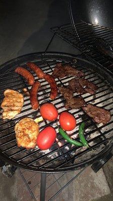 Making carne asada using meat from Ziggys