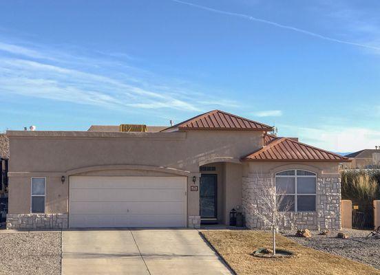 New 26 Gauge Copper Metal Roof along with New 60 Mill TPO on the flat part of roof.