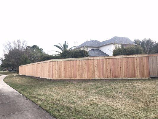 Beautiful cedar fence