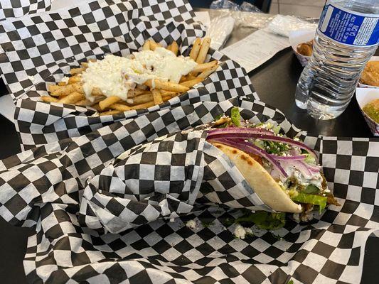 Beef & lamb gyro with Greek fries