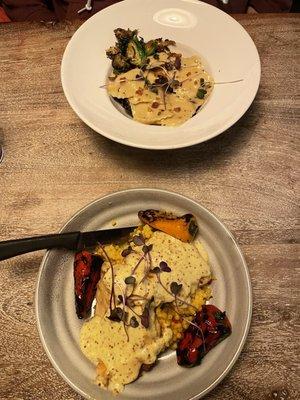 Butternut Ravioli & Mustard Chicken