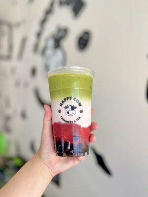 Strawberry Matcha Latte