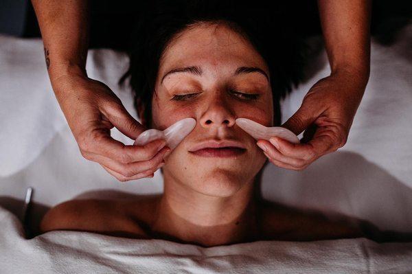 Gua Sha facial massage