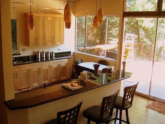 Contemporary kitchen we built in Alameda.  Custom built cabinets for half the price a of major Home remodeling center.