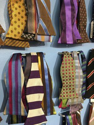 Bowties on display at the Chicago Collective trade show at the Merchandise Mart in Chicago.