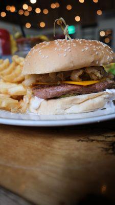 vegan theta-ish burger