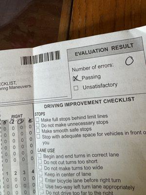 Passed my test with zero errors.