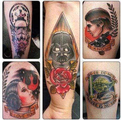 Star Wars tattoos by Ryan