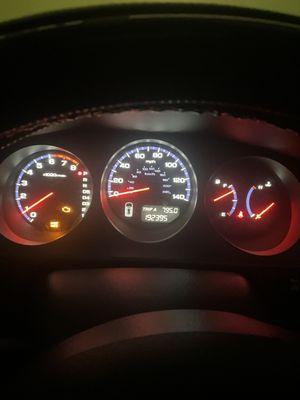 Acura MDX's Dash with maintenance and Check Engine Light