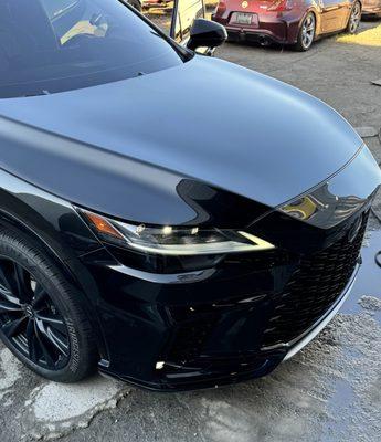 Lexus RX500 F Sport Front Bumper And Sideswipe Repair!