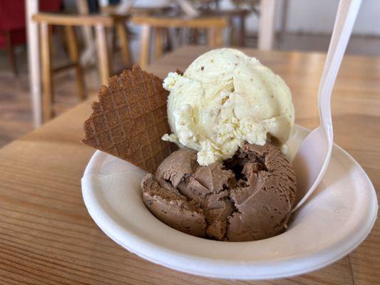 Indian Coffee and Kesar Pista ice cream