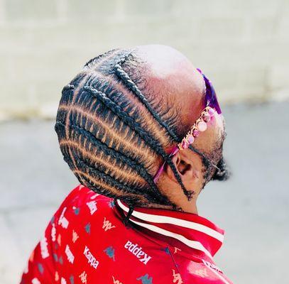 Stitch cornrows braids