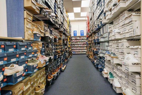 Athletic Shoes Section of Store