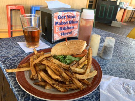 Burger, Fries, & a Yeungling