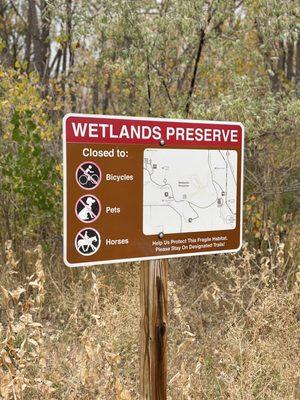 Wetlands signage