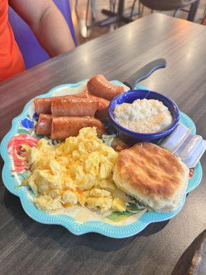 Smoked Sausage and Eggs Platter