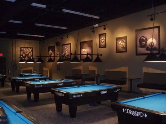 10 Proffesional Diamond Pool Tables as seen on ESPN in competition.