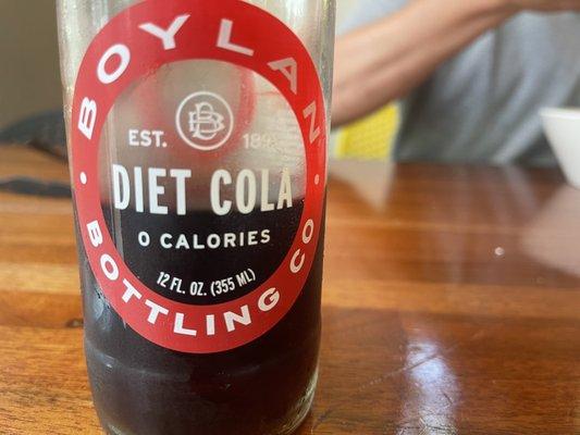 Diet cola in the bottle. Sucralose instead of aspartame!!