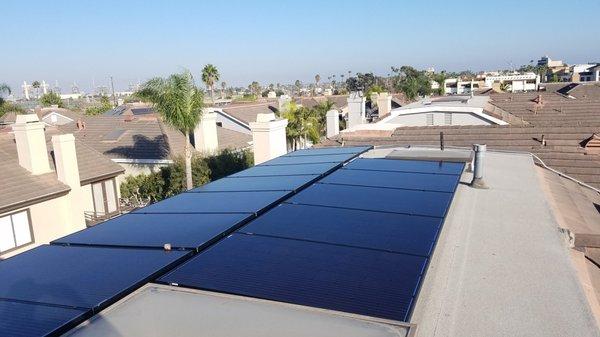 Solar Install for customer in Long Beach Ca. Bay Harbour.