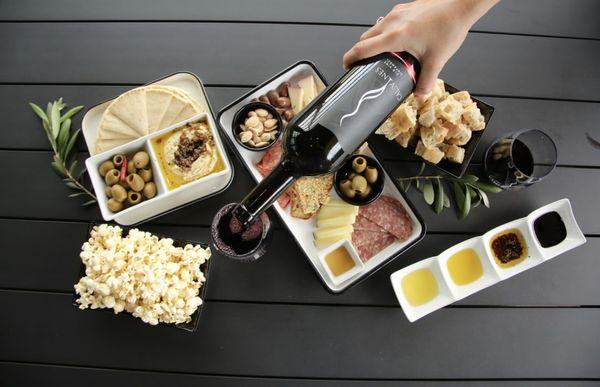 Grab a wine tasting while snacking on small bites.