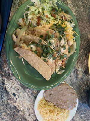 Fish tacos in crispy corn shells