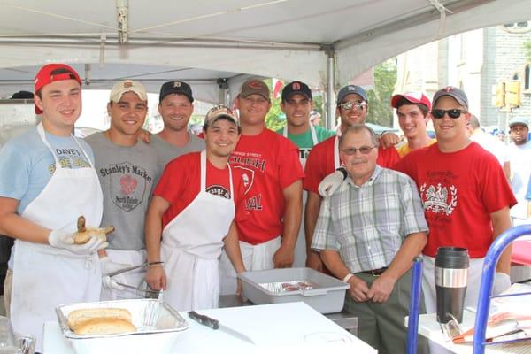 The crew at the Lagrange St. Polish Festival