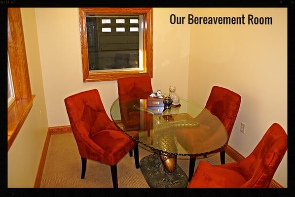 Agape Pet Services maryland Our Bereavement Room