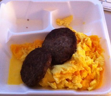 2 Eggs and 2 Sausages = $5.22 , way to expensive for a simple small breakfast