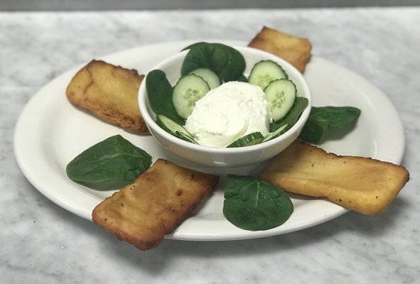 Panelle with Ricotta