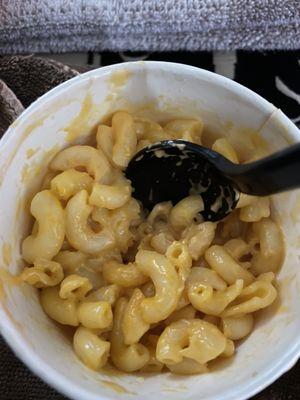 Mac and Cheese-  powdered cheese & water