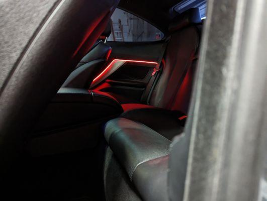 RGB LED Accent Lights installed on a BMW 6 Series