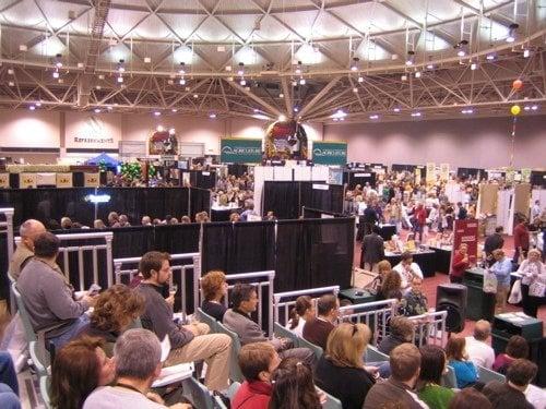 Half of the Convention Center ballroom and event crowd.