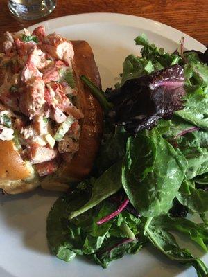 Lobster roll, very good. Less black pepper would be best