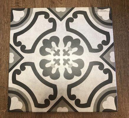 Patterned tiles are the new trend! Come in and design your creation today!