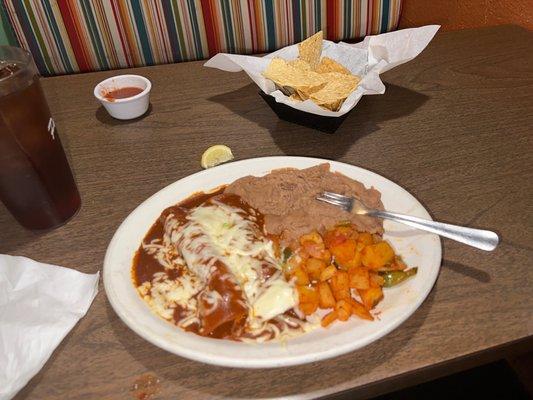 Old Fashioned Enchilada Dinner