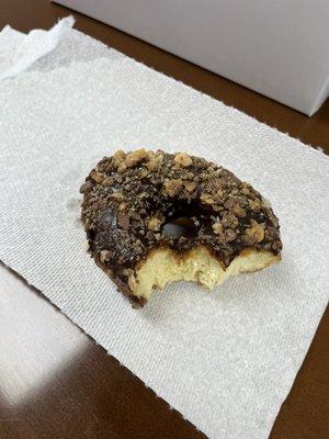 Heath bar donut