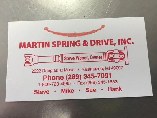 Martin Spring & Driveline