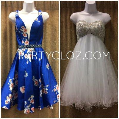 Short dresses (for homecoming, bridesmaids, damas, etc.)