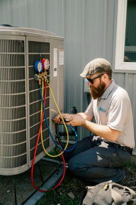 Air conditioning service and repairs.