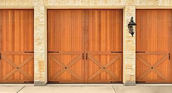 Wood garage doors