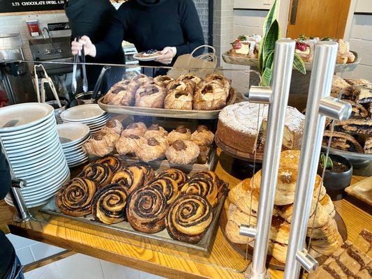 4 March 2023 -- Pastries at the very popular Fox in the Snow Cafe (original location in Italian Village).