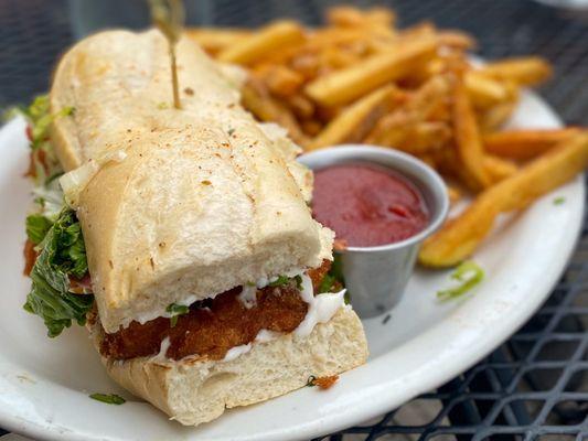 Smorgaspore Blue Oyster Mushroom Po Boy