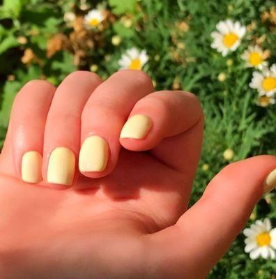 Short simple manicure