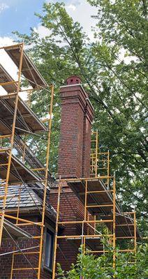 After photo of chimney rebuild