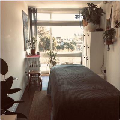 Massage Logic's Oakland studio is at 644 40th St, Oakland, CA 94611